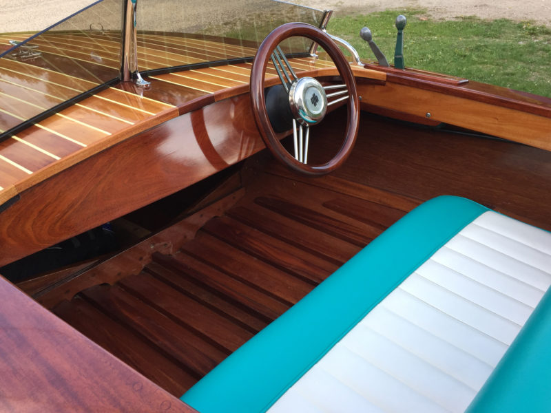 Extra boards added between the structural battens in the cockpit create the appearance of floorboards.